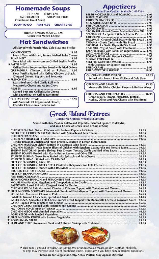 Menu – Greek Island Diner